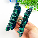 Spread-Wing Peacock Animal Acetate Hair Claw Clip: Peacock