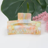 Magic color acetate large square Hair Claw Clip: Middle