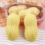 Large TPR Slow Rebounding Peanut Squeeze Toy: Yellow