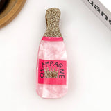 Glitter Champagne Bottle Hair Claw Clip: Champagne
