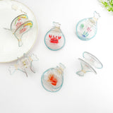New Design Fish in Transparent Bag Acrylic Hair Claw Clip: Goldfish