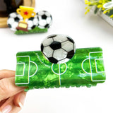 Soccer Ball Claw Clip, Football Match Spectator Hair Clip: B