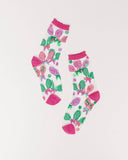TENNIS SCORE SHEER RUFFLE SOCK