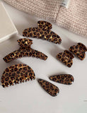 Vintage Leopard Print Acetate Hair Claw Clip MK2PPM6W6HCP541: C2