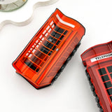 ☎️ Retro Phone Booth Hair Claw – Creative PVC Clip 📞: Red