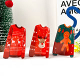 Sweater Style Hair Clip, Christmas Claw Clip: B