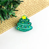 Christmas Mini Hair Claw Clips, Christmas Tree Hair Clip: Santa Hat