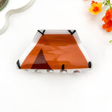 Adventure-Inspired Outdoor Travel Printed Hair Claw Clip: Yellow