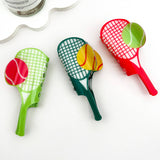 Sporty Tennis Racket Printed Hair Claw Clip: Tennis