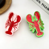 Red Lobster Hair Claw Clip, Ocean Hair Accessories: Pink