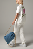 BagBase Denim Drawstring Bag | 12 Litre Capacity | 100% Cotton | Blue or Light Blue | One Size: Light Denim / One Size