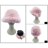 Fuzzy Faux Fur Bucket Hat
: Blue