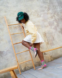 TENNIS SCORE SHEER RUFFLE SOCK