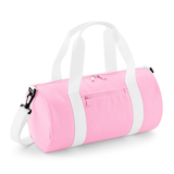 BagBase Mini Barrel Bag | 12 Litre Duffle | Carry Handles | 5 Colours | One Size: Classic Red/Off White / One Size