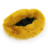 Faux Fur Russian Style Plush Bucket Hat: White