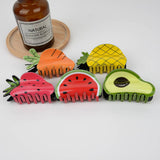 Cute Fruit And Vegetable Hair Claw Clip: Avocados