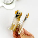 Cute Golden Retriever Hair Clip, Acetate Animal Claw Clip: Dog