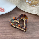 Valentine's Day heart-shaped hair shark clip: Red