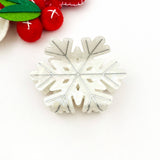 Christmas Festive Acrylic Printed Hair Claw: E