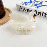 White Swan Hair Clip Acetate Claw Clips