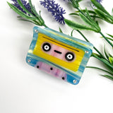 Creative Cartoon Cassette Tape Acetate Hair Claw Clip: Yellow