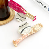 Baseball Series Claw Clip, Sports Day Souvenir Hair Clip: Glove-Blue