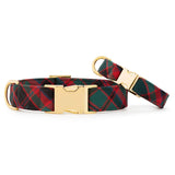 Highland Plaid Dog Collar: L