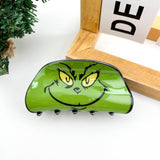 Green Goblin Face Hair Claw Clip: Green