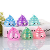 Maltose Glitter smiley Poop Squeeze Toy squishy fidget toy : Pink