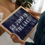 Go Jump In The Lake Canvas Art Print Coastal Wall Decor 8x10: 11x14