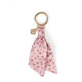 Floral Satin Keychain: Rainbow Garden