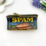 Spam Can Print Hair Claw Clip Novelty Food Cute: Black