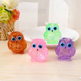 Maltose Realistic Owl Squeeze Toy: Pink