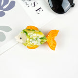 Acetate Cartoon Fish Hair Clip Cute Marine Animal Claw Clips: Green