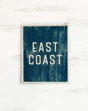 East Coast Canvas Art Print, Coastal Beach Wall Decor 8x10: 11x14