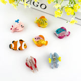 Ocean Fish Mini Claw Clip, Whale Hair Clip: Blue Whale