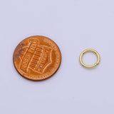 24K Gold Filled 5mm, 6mm, 7mm, 8mm (18 Gauge) Jump Ring Jewelry Making Supply | SP-1560 ~ SP1563-15: 8mm