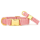 CANDY CANE STRIPE DOG COLLAR