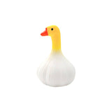 Super Soft PU Realistic Garlic Duck Squeeze Toy: Yellow