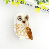 Owl Claw Clip, Large & Mini Hair Clip: Pink