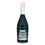 Blue & Green Christmas Tartan Prosecco Bottle Wrap
