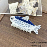 Colorful Fish-Shaped Hair Claw, Sardine Hair Clip: Sardine