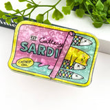 Funny Sardine Tin Themed Hair Claw Clip: Blue