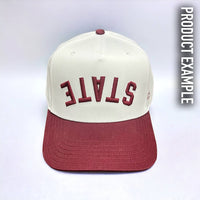 The Upside Down Two-Tone Hat - Customizable: Red & Cream