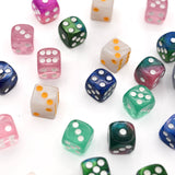 Mahjong Dice (Pair of 2): Pink & Teal