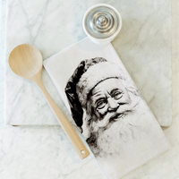 St. Nicholas Tea Towel: White