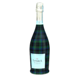 Blue & Green Christmas Tartan Prosecco Bottle Wrap