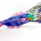 Cute Cartoon Sardine Acetate Hair Claw Ocean Theme: Blue