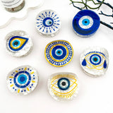Sun Eye Glassy Round Creative Hair Claw Clip: E