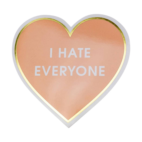 I Hate Everyone - Heart - Vinyl Sticker